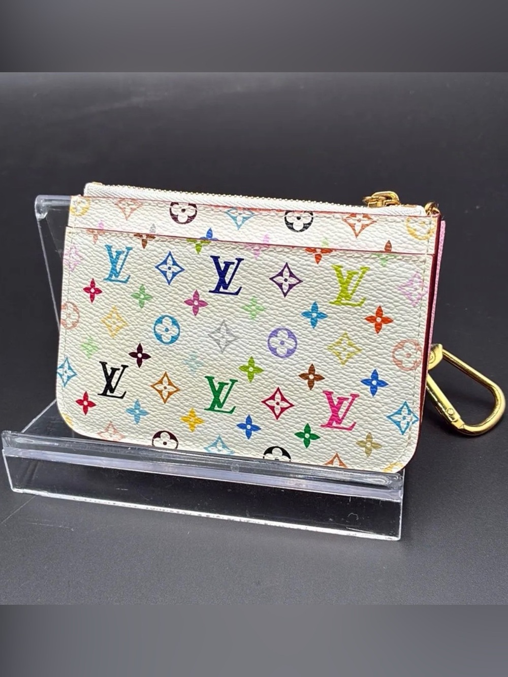 Louis Vuitton Monogram Multicolore Murakami Key Cles with COA